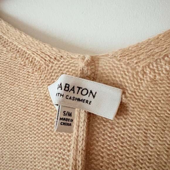 Aritzia Babaton Lenny Wool Cashmere Shawl Cape Cardigan Tab Beige Small/Medium - Picture 7 of 8